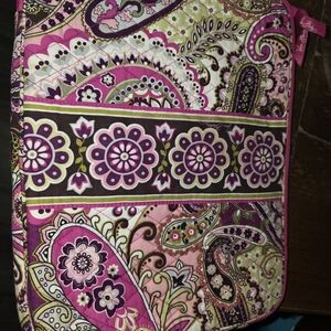 Vera Bradley Pink and Brown Floral Laptop Bag